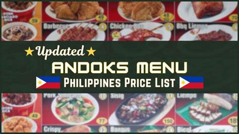 Menu Template – andoks.com.ph .